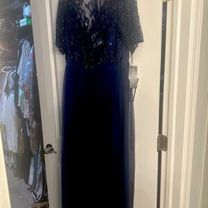 Navy Blue Mother of Bride formal dress